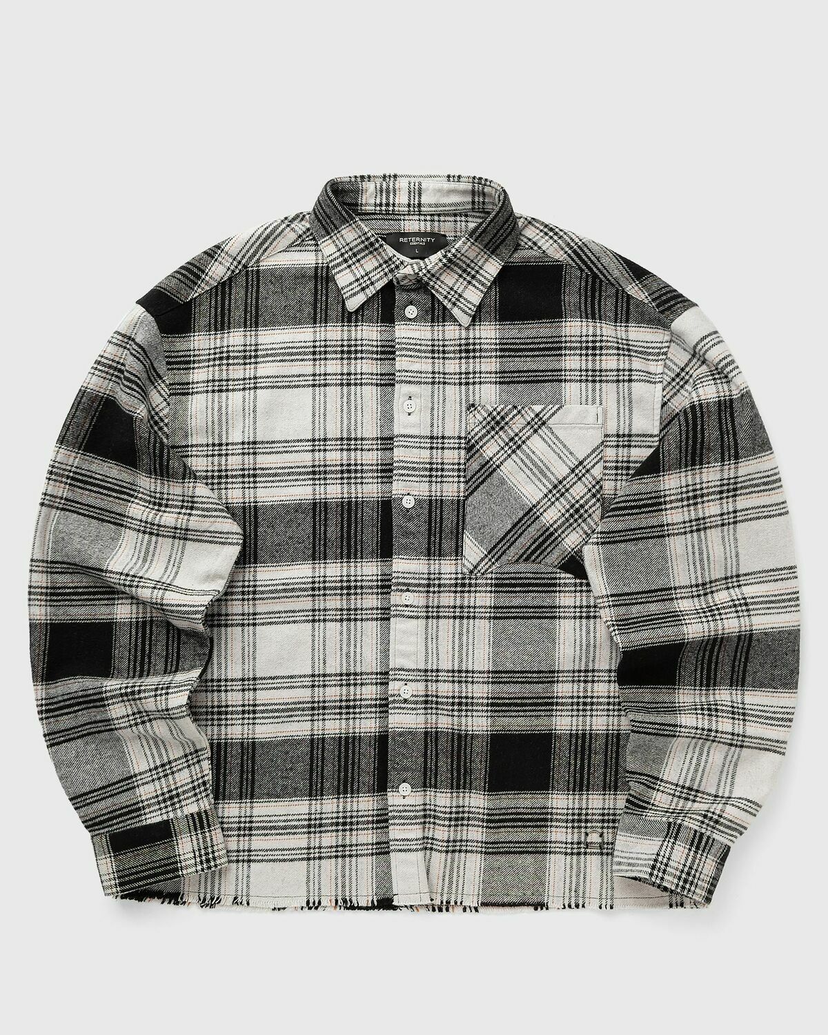 Reternity CREATIVE DEPT LOGO FLANNEL Black Mens Longsleefe