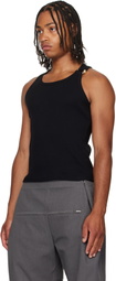Jean Paul Gaultier Black 'The Piercing' Tank Top