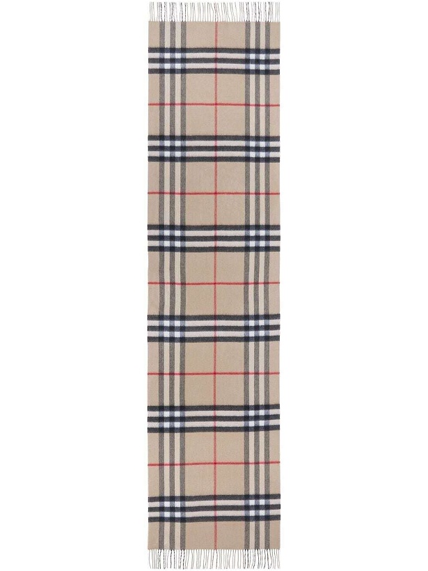 Photo: BURBERRY - Giant Check Cashmere Scarf