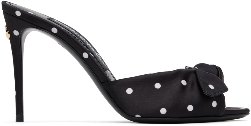 Dolce & Gabbana BLACK ‘KIERA’ MULES ケイラ ミュール 革靴 Dolce&Gabbana Black Keira Mules Dolce & Gabbana