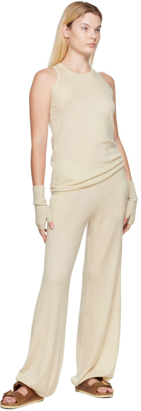 Frenckenberger SSENSE Exclusive Beige Cashmere Mittens