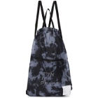 Satisfy Blue and Black Tie-Dye The Gym Bag Backpack