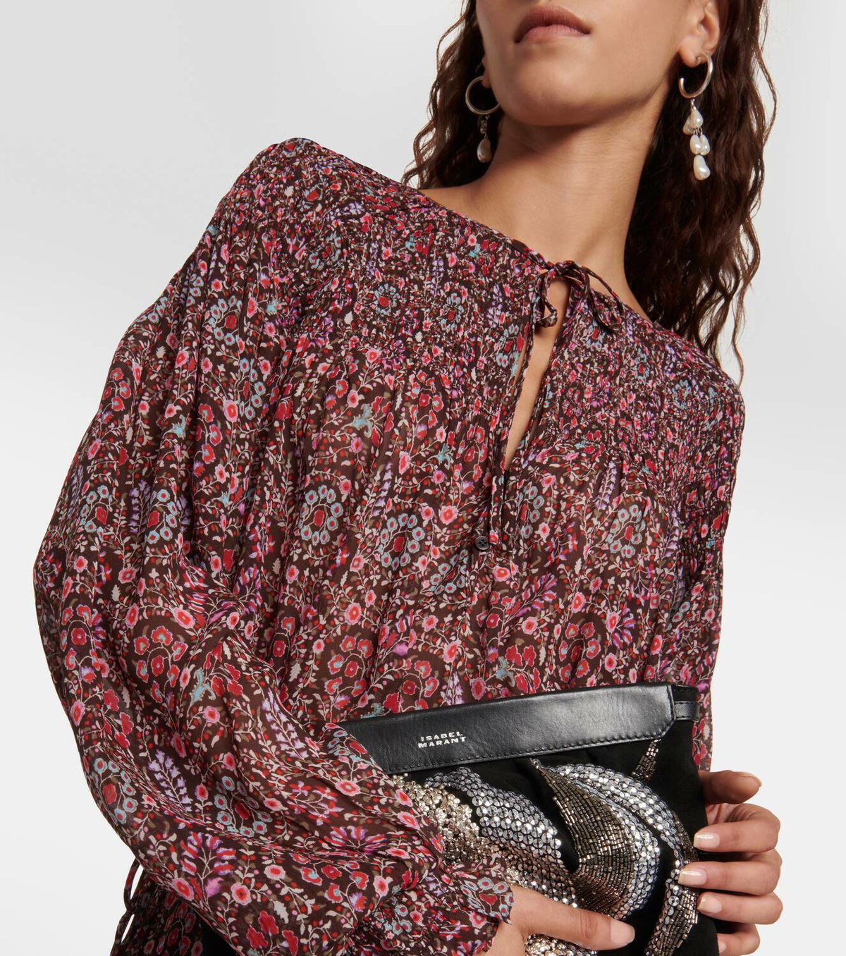 Marant Etoile Noanne paisley georgette minidress Isabel