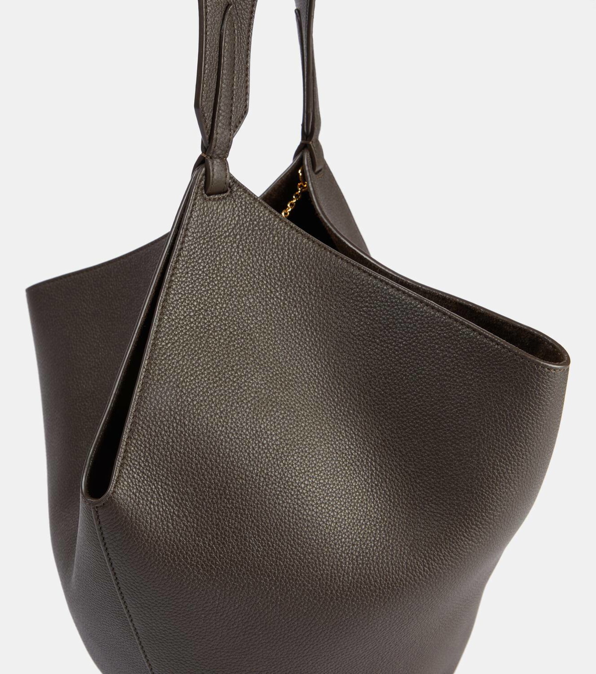 Khaite Lotus Small leather tote