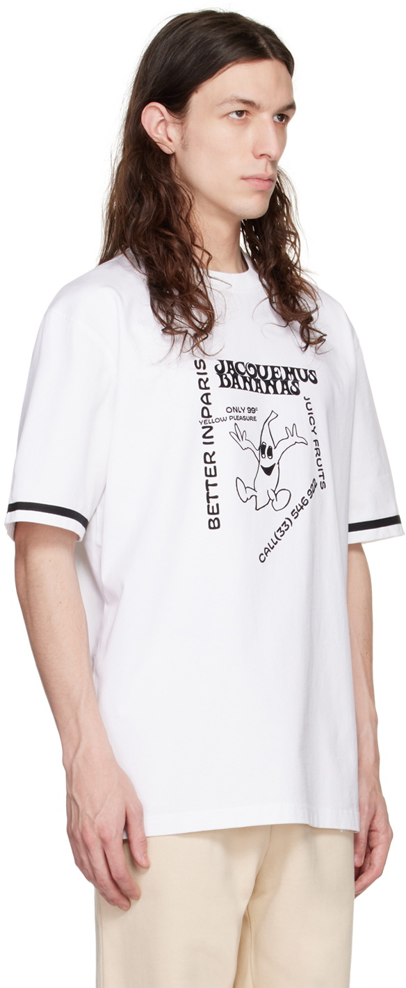 Jacquemus White 'Le T-Shirt Banana' T-Shirt Jacquemus