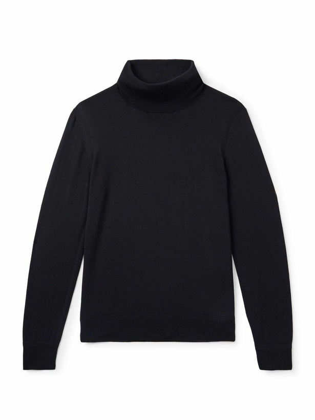 Photo: TOM FORD - Slim-Fit Cashmere and Silk-Blend Rollneck Sweater - Black