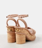 Valentino Garavani VLogo Summerblocks leather platform sandals