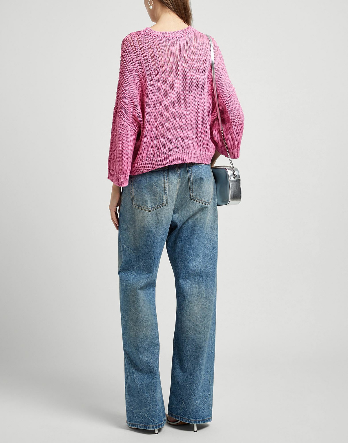 Peserico Womens Sweater in Magenta