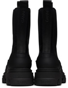 GANNI Black Mid Chelsea Boots