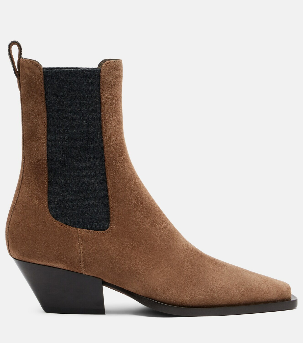 Brunello Cucinelli Monili suede Chelsea boots