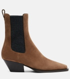 Brunello Cucinelli Monili suede Chelsea boots