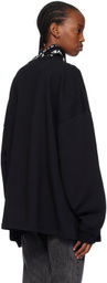 Y/Project Black Triple Collar Sweatshirt