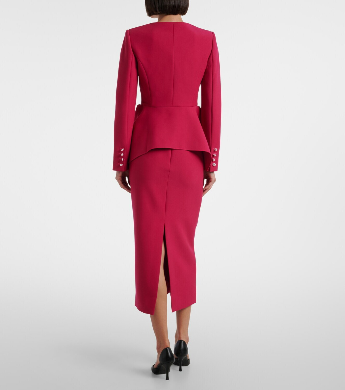 Roland Mouret Peplum crêpe jacket