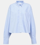 Ami Paris Ami de Cœur cropped cotton shirt