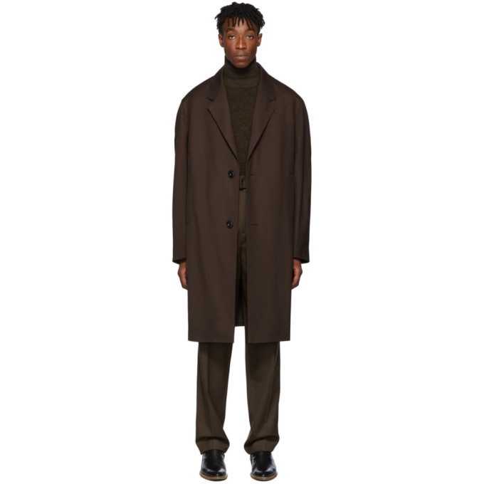 Photo: Lemaire Brown Gabardine Coat