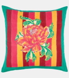 Lisa Corti Camelia Magenta Small cotton cushion
