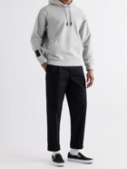 MCQ - Mélange Loopback Cotton-Jersey Hoodie - Gray