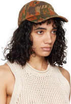 Dion Lee Taupe Frayed Camo Cap