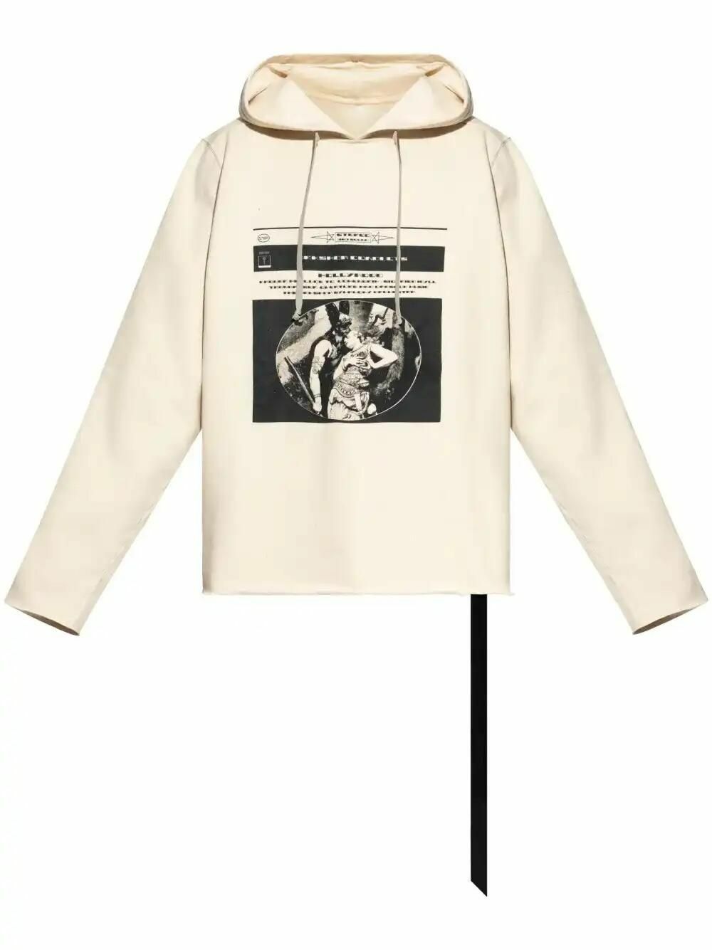 スウェット・トレーナー DRKSHDW OVERSIZED SWEATSHIRT HOLLYWOOD IVORY IN COTTON DRKSHDW Oversized Sweatshirt Hollywood Ivory Cotton – LOZURI®