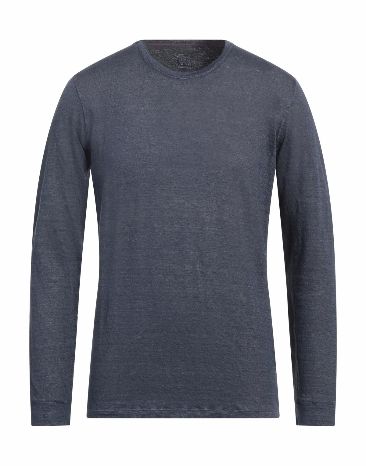 120% Lino Mens T-shirt in Slate blue