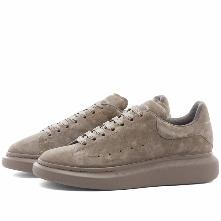 Photo: Alexander McQueen Heel Tab Nubuck Wedge Sole Sneaker