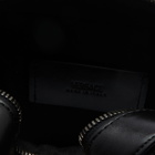 Versace Men's Embossed Barocco Leather Crossbody Bag in Ruthenium 