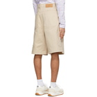 AMI Alexandre Mattiussi Beige Worker Shorts