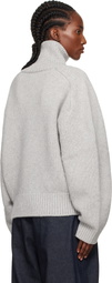 LE17SEPTEMBRE Gray Raglan Wool Turtleneck