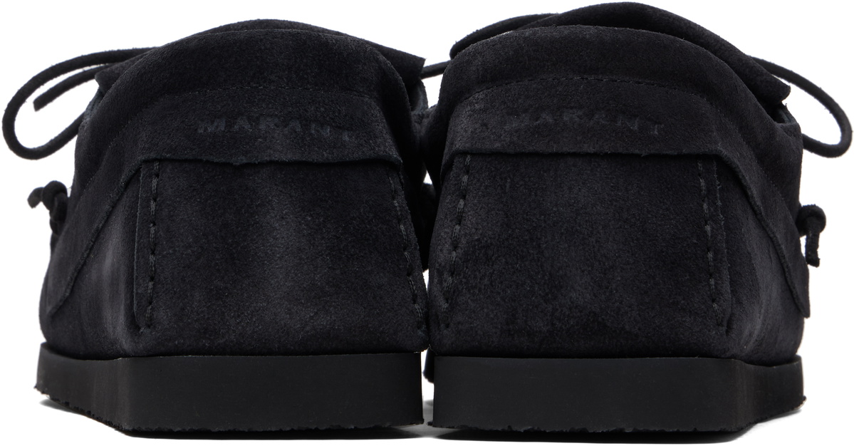Isabel Marant Black Suede Fenlis Loafers