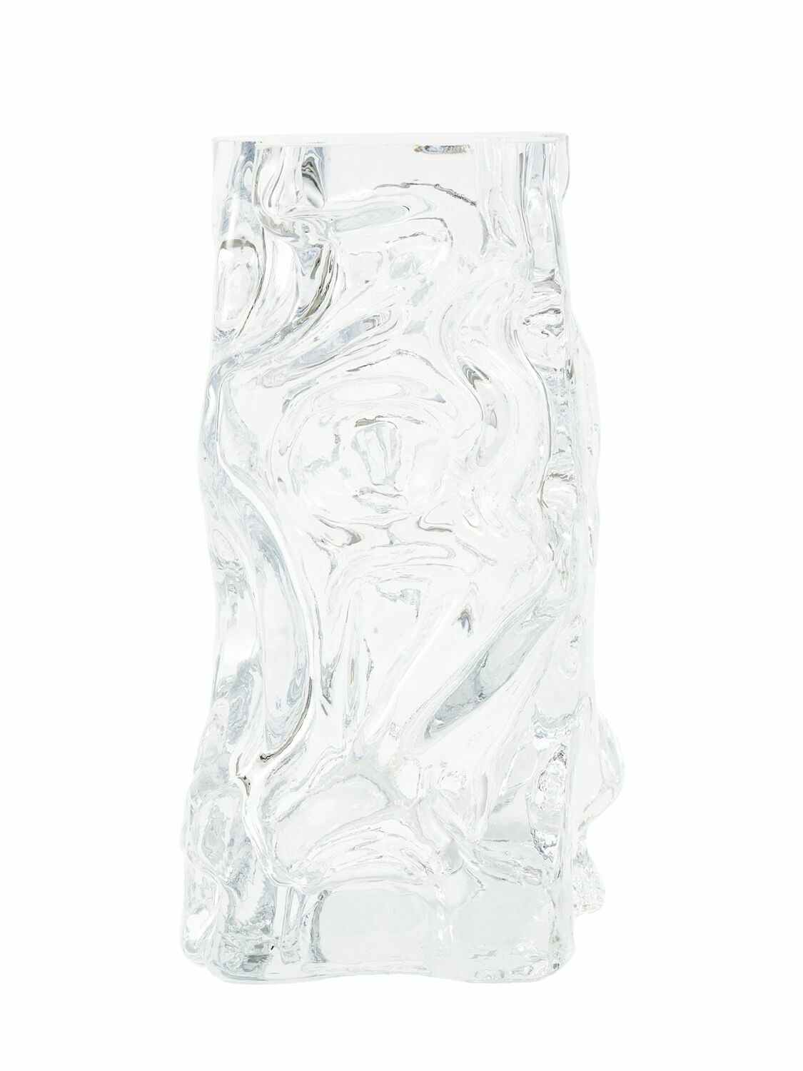 POLSPOTTEN Clear Ice Glass Vase