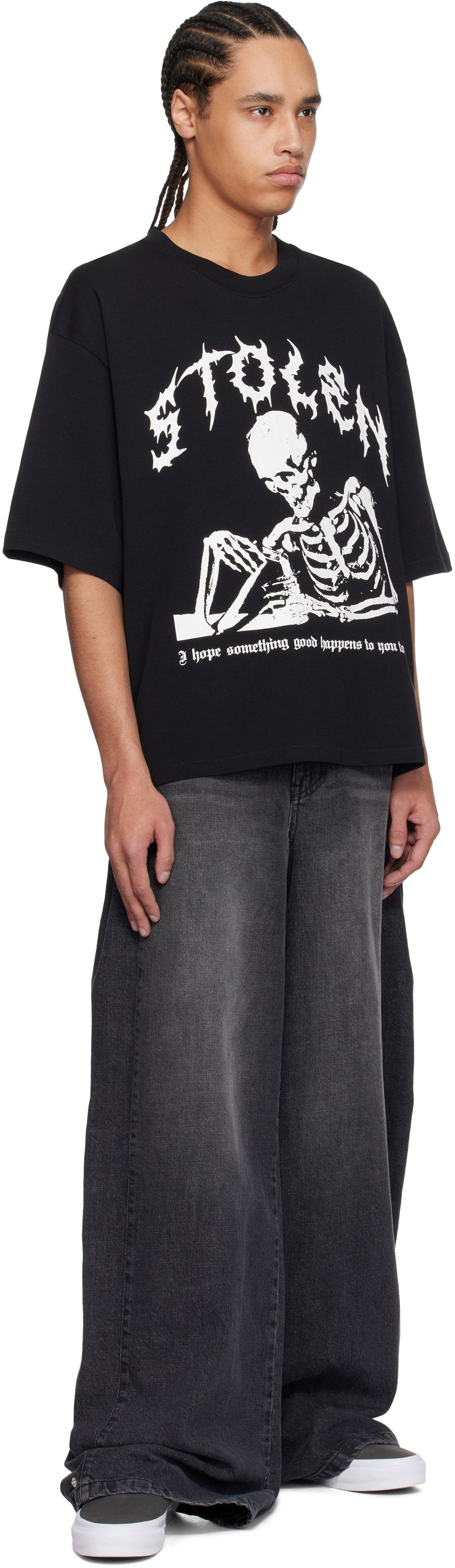 Stolen Girlfriends Club Black Well Wishes Relaxed T-shirt