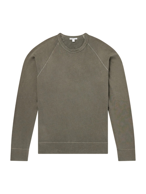 Photo: James Perse - Cotton-Jersey Sweatshirt - Green