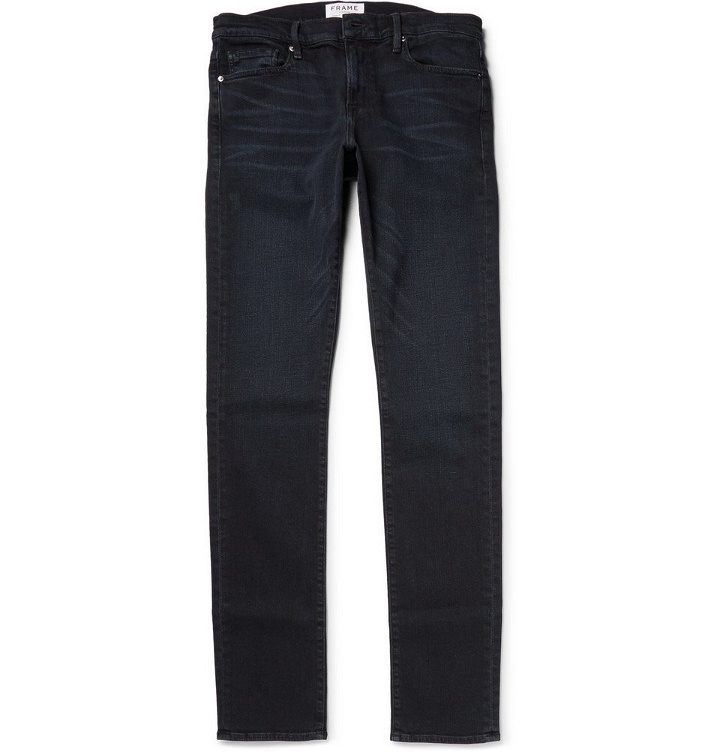 Photo: FRAME - L'Homme Slim-Fit Dry Denim Jeans - Men - Indigo