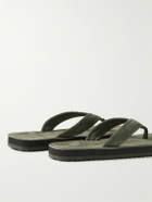 James Perse - Suede Flip Flops - Green