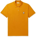 Alexander McQueen - Slim-Fit Appliquéd Cotton-Piqué Polo Shirt - Yellow