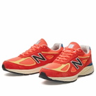 New Balance 990v4 Sneaker in Urgent Red