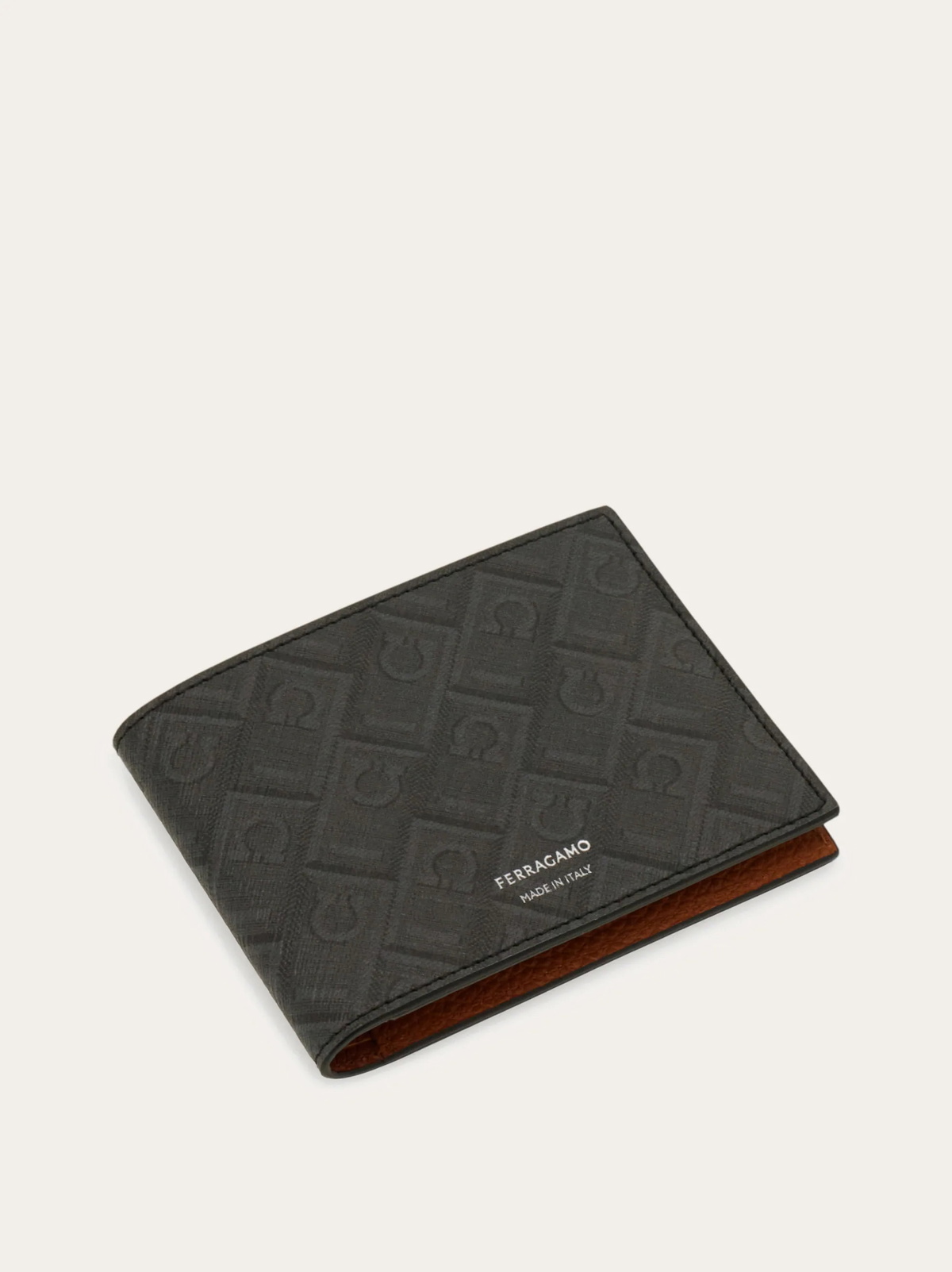 Ferragamo Mens Ferragamo Monogram wallet in Brown