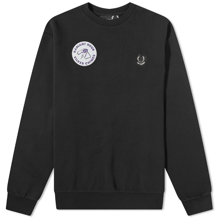 Photo: Fred Perry x Raf Simons Patch Sweat in Black