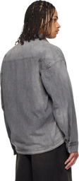 WOOYOUNGMI Black Lightweight Denim Shirt