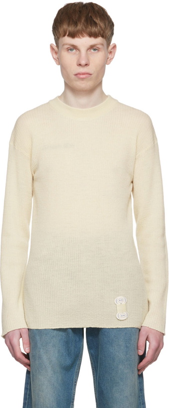 Photo: Maison Margiela Off-White Wool Sweater