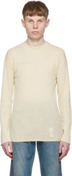 Maison Margiela Off-White Wool Sweater