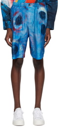 Marni Blue Printed Shorts