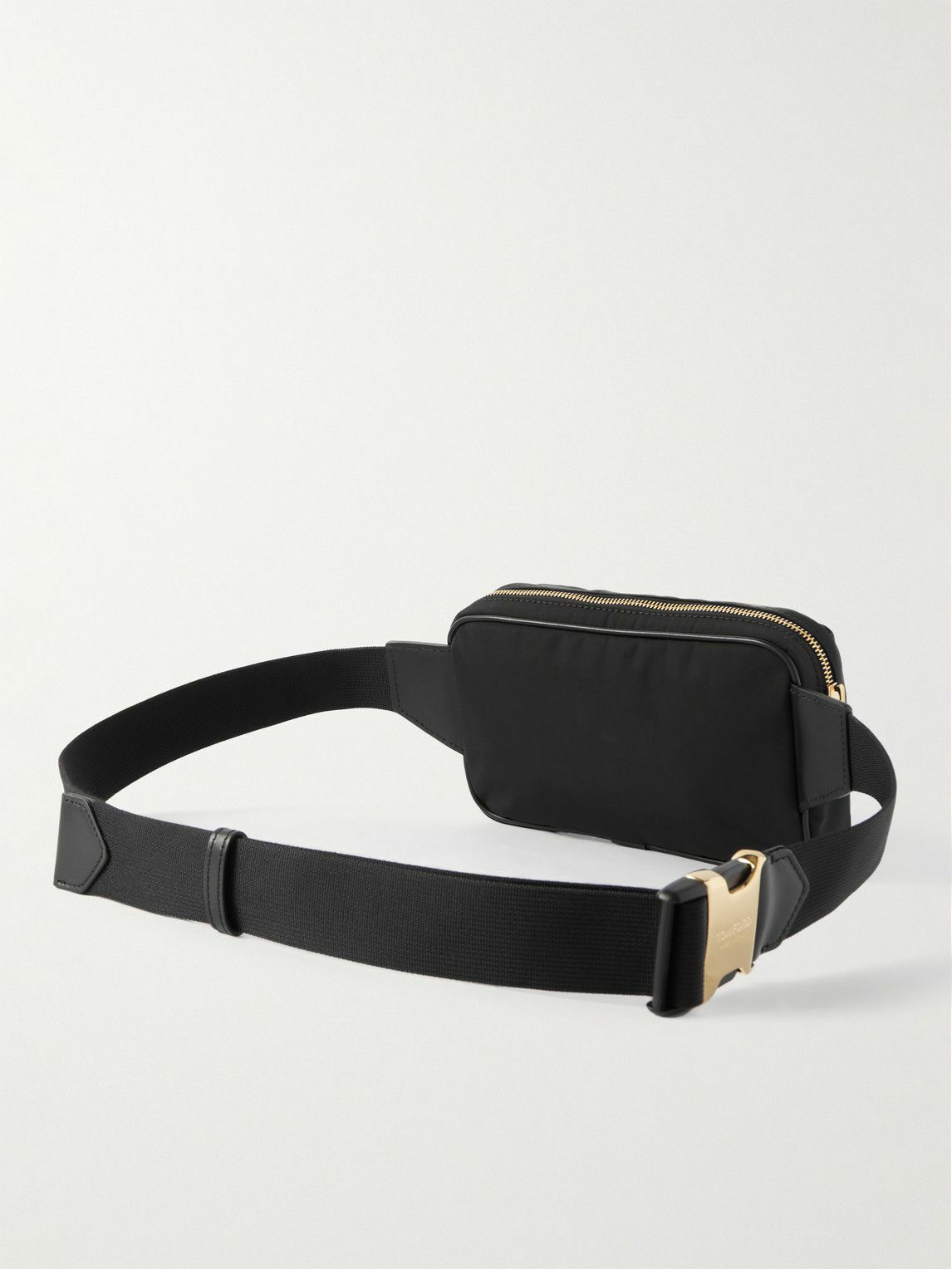 TOM FORD - Logo-Embossed Leather-Trimmed Recycled-Shell Belt Bag TOM FORD