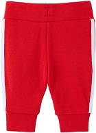 adidas Kids Baby Red Trefoil Sweatshirt & Lounge Pants Set