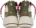 R13 Khaki Double Grommet Kurt Sneakers