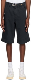 Objects IV Life Gray Garment-Dyed Shorts