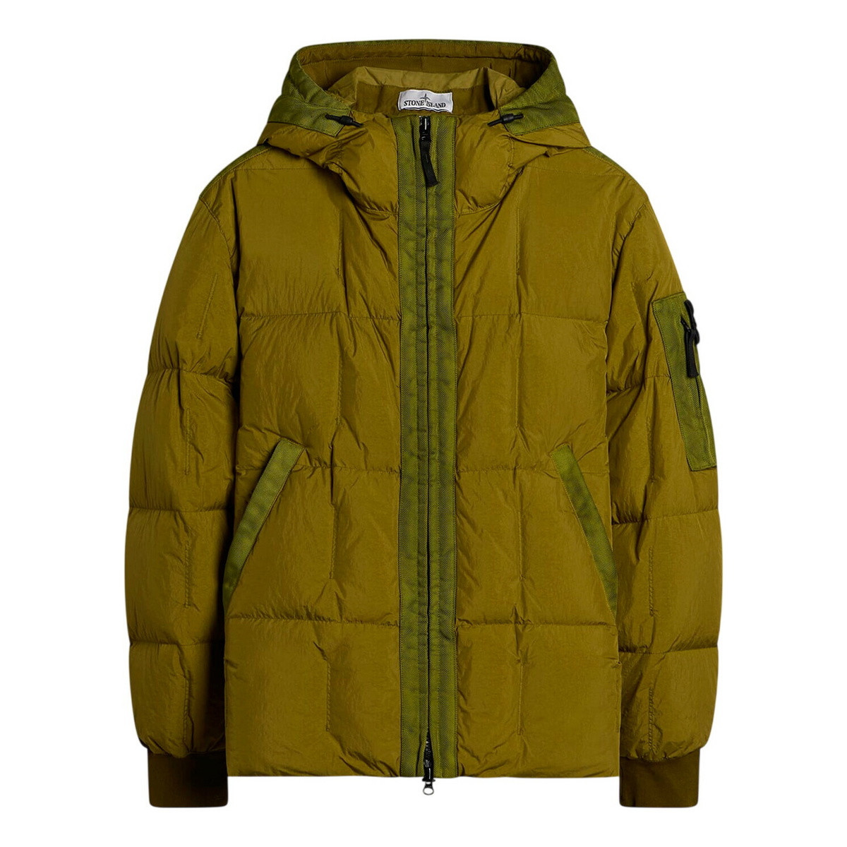 Stone Island Garment Dyed Micro Yarn Hooded Down Jacket Stone Island
