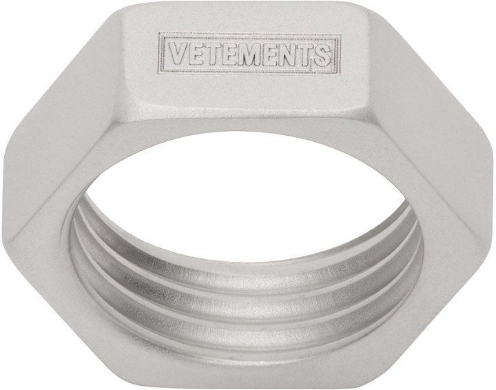 Photo: VETEMENTS Silver Thin Nut Ring