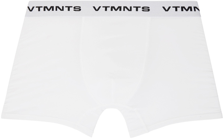 Photo: VTMNTS White Logo-Woven Boxer Briefs