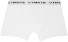 VTMNTS White Logo-Woven Boxer Briefs